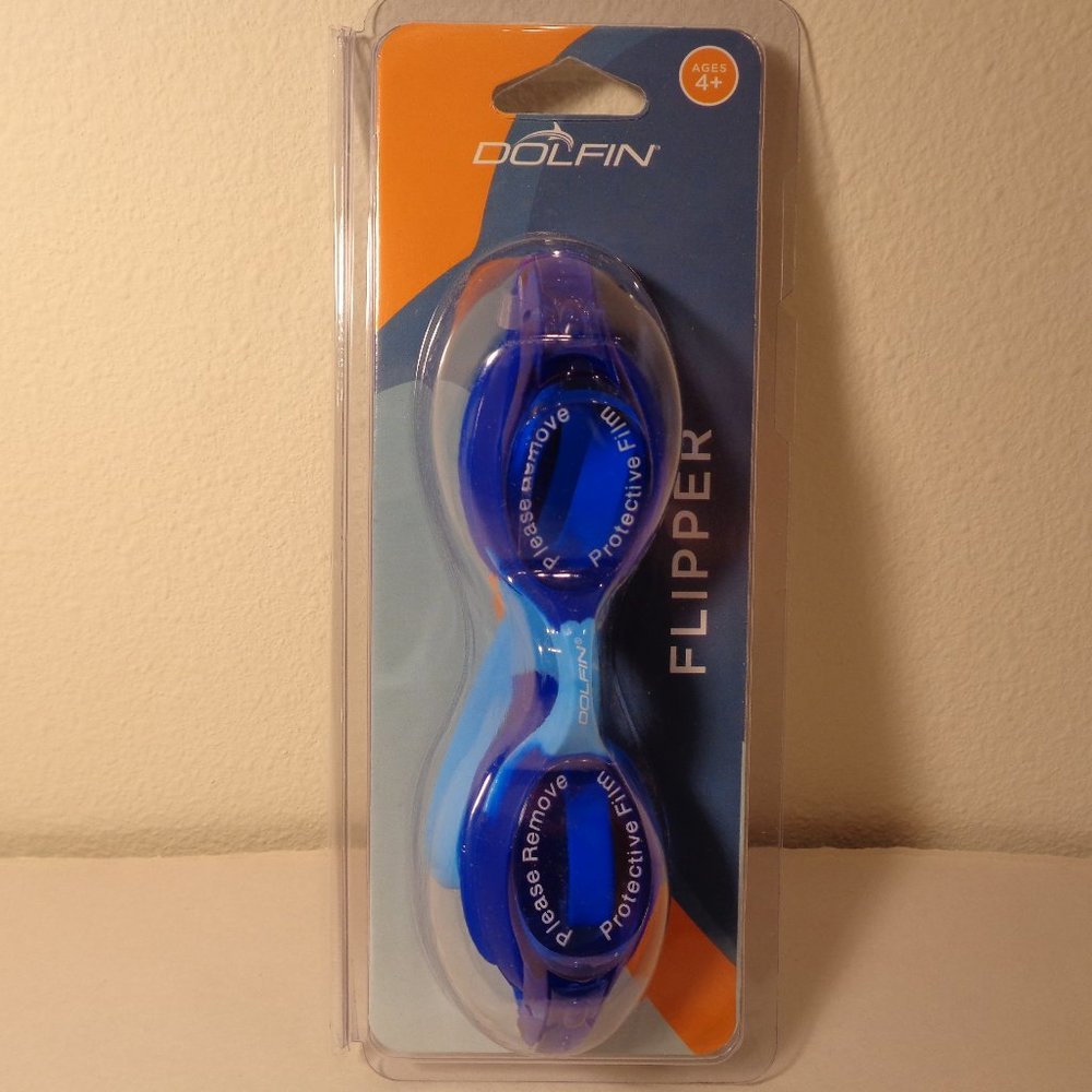 Dolfin Size Youth FLIPPER New Swimiming Goggles
